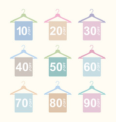 Sale Discount Percentage Hanger Tag Fashion