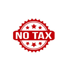 No Tax Rubber Stamp Seal