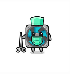 Surgeon Computer Fan Mascot Character