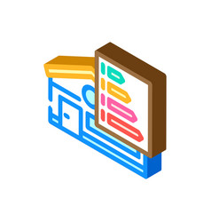 Building Energy Efficient Isometric Icon