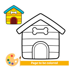 Coloring Book For Kids Dog House