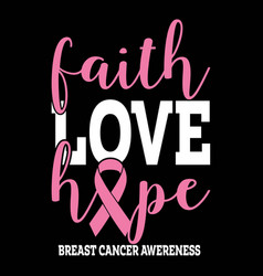 Faith Love Hope Breast Cancer Awareness