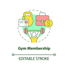 Gym Membership Concept Icon