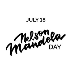 Nelson Mandela Day Hand-written Text