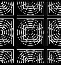 Squares Circles Geometry - Seamless Pattern Flat