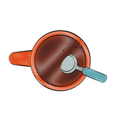 Coffee In Cup Topview Icon Image