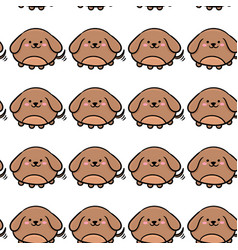 Dog Cute Character Pattern Hand Drawn