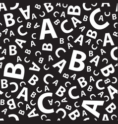 Black And White Abc Letter Background Seamless