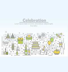 Celebration Event Agency Advertising Flat