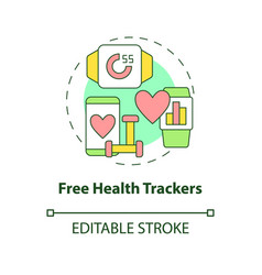 Free Health Trackers Concept Icon