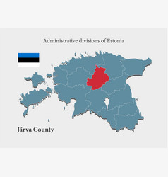 Map Estonia Region Jarva County