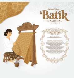 Indonesian Holiday Batik Day Translation October