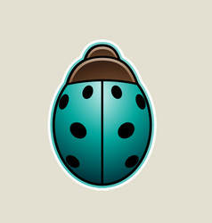 Persian Green Cartoon Ladybug Icon