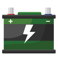 Car Battery On A White Background