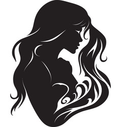 Gothic Goddess Modern Abstract Woman Face Graphic