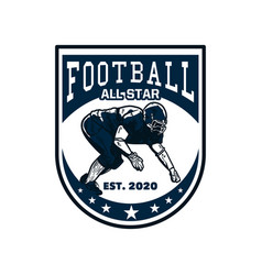 Logo Design Football All Star Est 2020