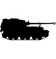 Self Propelled Artillery Gun Silhouette