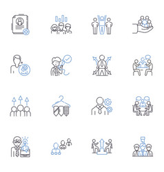 Appointment Scheduling Line Icons Collection