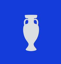 Euro Trophy Logo Gray Symbol European Football