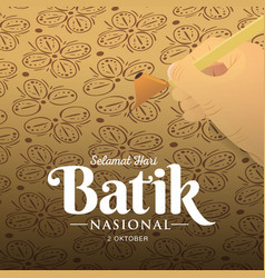 Indonesian Holiday Batik Day Translation October