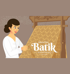 Indonesian Holiday Batik Day Translation October