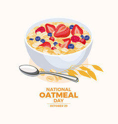 National Oatmeal Day Poster