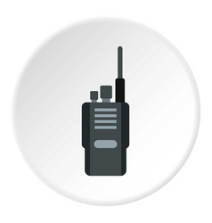 Portable Radio Transceiver Icon Circle