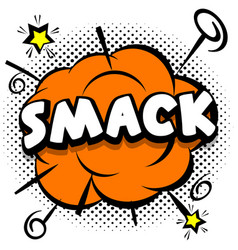 Smack Comic Bright Template With Speech Bubbles