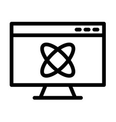 Computer Science Thick Line Icon