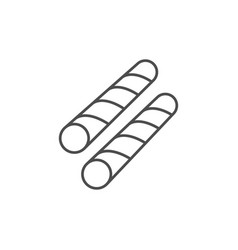 Reinforcing Bar Line Outline Icon