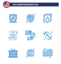 Blue Pack 9 Usa Independence Day Symbols