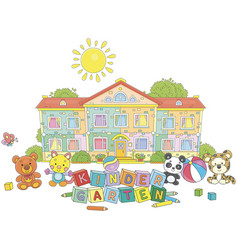 Pretty Kindergarten With Funny Toys