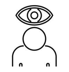 Recruiter Eye Expert Icon Outline Style