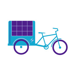 Electric Cargo Bike With Delivery Cart Flat