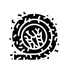 Fiber Asbestos Glyph Icon