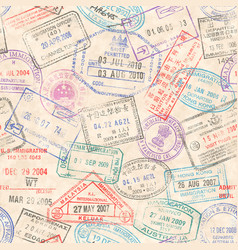 Passport Stamps Seamless Texture