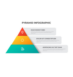 Pyramid Infographic Template With 3 Options