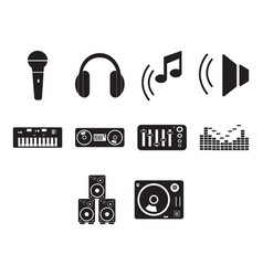 Disc Jockey Icon Set