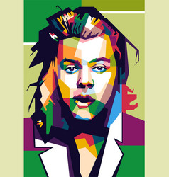 Harry Styles Design Popart Art