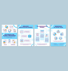 Documents For Payroll Procedures Blue Brochure