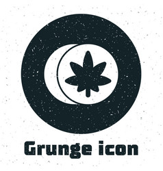 Grunge Herbal Ecstasy Tablets Icon Isolated