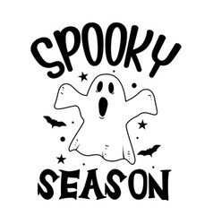 Spooky Season Design On White Background