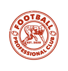 Logo Design Football Professional Est 2020