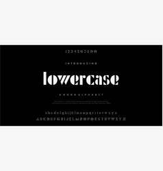 Lowercase Modern Minimal Abstract Alphabet Fonts