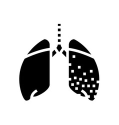 Mesothelioma Disease Glyph Icon