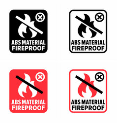 Abs Material Fireproof Information Sign