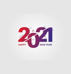 Abstract Happy New Year 2021 Logo Text Beautiful