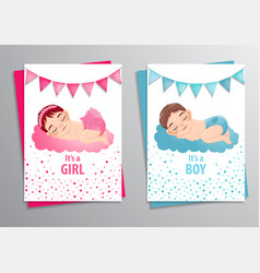 Baby Shower Girl And Boy Theme Invitation