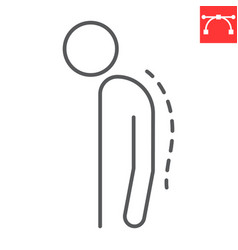 Kyphosis Line Icon