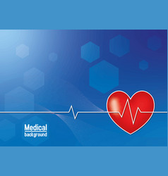 Medical Background With Red Heart